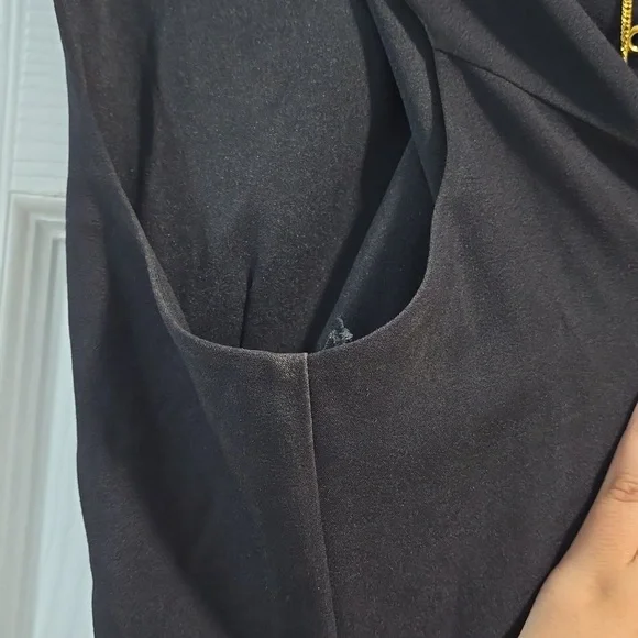 Ellen Tracy Black Dress with Gold Accents - Picture 11 of 16